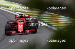 Sebastian Vettel (GER) Scuderia Ferrari  09.11.2018. Formula 1 World Championship, Rd 20, Brazilian Grand Prix, Sao Paulo, Brazil, Practice Day.