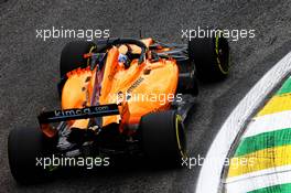 Lando Norris (GBR) McLaren MCL33 Test Driver. 09.11.2018. Formula 1 World Championship, Rd 20, Brazilian Grand Prix, Sao Paulo, Brazil, Practice Day.