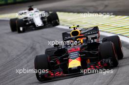 Max Verstappen (NLD) Red Bull Racing RB14. 09.11.2018. Formula 1 World Championship, Rd 20, Brazilian Grand Prix, Sao Paulo, Brazil, Practice Day.