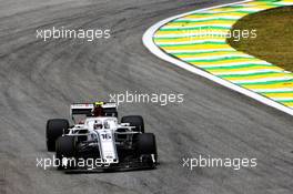 Charles Leclerc (MON) Sauber F1 Team C37. 09.11.2018. Formula 1 World Championship, Rd 20, Brazilian Grand Prix, Sao Paulo, Brazil, Practice Day.