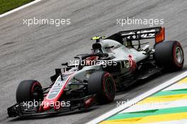 Kevin Magnussen (DEN) Haas VF-18. 09.11.2018. Formula 1 World Championship, Rd 20, Brazilian Grand Prix, Sao Paulo, Brazil, Practice Day.
