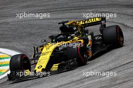 Nico Hulkenberg (GER) Renault Sport F1 Team RS18. 09.11.2018. Formula 1 World Championship, Rd 20, Brazilian Grand Prix, Sao Paulo, Brazil, Practice Day.