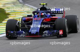 Pierre Gasly (FRA) Scuderia Toro Rosso  09.11.2018. Formula 1 World Championship, Rd 20, Brazilian Grand Prix, Sao Paulo, Brazil, Practice Day.