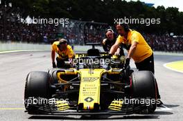 Nico Hulkenberg (GER) Renault Sport F1 Team RS18 on the grid. 11.11.2018. Formula 1 World Championship, Rd 20, Brazilian Grand Prix, Sao Paulo, Brazil, Race Day.