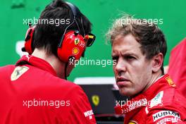 Sebastian Vettel (GER) Ferrari on the grid. 11.11.2018. Formula 1 World Championship, Rd 20, Brazilian Grand Prix, Sao Paulo, Brazil, Race Day.