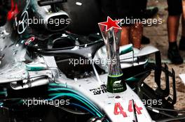 Race winner's trophy on the Mercedes AMG F1 W09 of race winner Lewis Hamilton (GBR). 11.11.2018. Formula 1 World Championship, Rd 20, Brazilian Grand Prix, Sao Paulo, Brazil, Race Day.