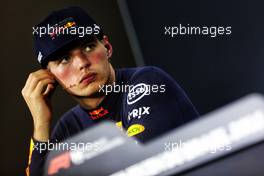 Max Verstappen (NLD) Red Bull Racing in the post race FIA Press Conference. 11.11.2018. Formula 1 World Championship, Rd 20, Brazilian Grand Prix, Sao Paulo, Brazil, Race Day.