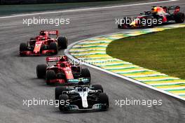 Valtteri Bottas (FIN) Mercedes AMG F1 W09. 11.11.2018. Formula 1 World Championship, Rd 20, Brazilian Grand Prix, Sao Paulo, Brazil, Race Day.