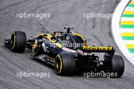 Nico Hulkenberg (GER) Renault Sport F1 Team RS18. 11.11.2018. Formula 1 World Championship, Rd 20, Brazilian Grand Prix, Sao Paulo, Brazil, Race Day.