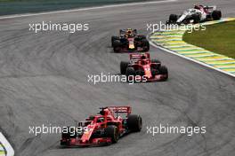 Sebastian Vettel (GER) Ferrari SF71H. 11.11.2018. Formula 1 World Championship, Rd 20, Brazilian Grand Prix, Sao Paulo, Brazil, Race Day.