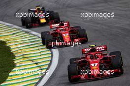 Kimi Raikkonen (FIN) Ferrari SF71H. 11.11.2018. Formula 1 World Championship, Rd 20, Brazilian Grand Prix, Sao Paulo, Brazil, Race Day.