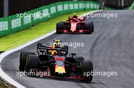 Max Verstappen (NLD) Red Bull Racing RB14. 11.11.2018. Formula 1 World Championship, Rd 20, Brazilian Grand Prix, Sao Paulo, Brazil, Race Day.