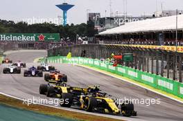 Carlos Sainz Jr (ESP) Renault Sport F1 Team RS18. 11.11.2018. Formula 1 World Championship, Rd 20, Brazilian Grand Prix, Sao Paulo, Brazil, Race Day.