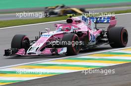 Esteban Ocon (FRA) Force India F1  10.11.2018. Formula 1 World Championship, Rd 20, Brazilian Grand Prix, Sao Paulo, Brazil, Qualifying Day.