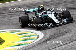 Valtteri Bottas (FIN) Mercedes AMG F1 W09. 10.11.2018. Formula 1 World Championship, Rd 20, Brazilian Grand Prix, Sao Paulo, Brazil, Qualifying Day.