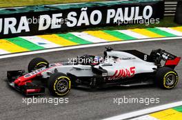 Romain Grosjean (FRA) Haas F1 Team VF-18. 10.11.2018. Formula 1 World Championship, Rd 20, Brazilian Grand Prix, Sao Paulo, Brazil, Qualifying Day.