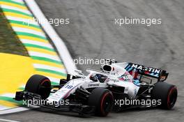 Lance Stroll (CDN) Williams FW41. 10.11.2018. Formula 1 World Championship, Rd 20, Brazilian Grand Prix, Sao Paulo, Brazil, Qualifying Day.