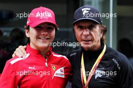(L to R): Enzo Fittipaldi (BRA) Ferrari Academy Driver with Emerson Fittipaldi (BRA). 10.11.2018. Formula 1 World Championship, Rd 20, Brazilian Grand Prix, Sao Paulo, Brazil, Qualifying Day.
