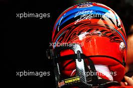 Kimi Raikkonen (FIN) Ferrari - helmet. 10.11.2018. Formula 1 World Championship, Rd 20, Brazilian Grand Prix, Sao Paulo, Brazil, Qualifying Day.