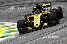 Nico Hulkenberg (GER) Renault Sport F1 Team RS18. 10.11.2018. Formula 1 World Championship, Rd 20, Brazilian Grand Prix, Sao Paulo, Brazil, Qualifying Day.