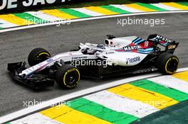 Lance Stroll (CDN) Williams FW41. 10.11.2018. Formula 1 World Championship, Rd 20, Brazilian Grand Prix, Sao Paulo, Brazil, Qualifying Day.