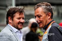 (L to R): Paul Hembery (GBR) Pirelli Motorsport Director with Mario Isola (ITA) Pirelli Racing Manager. 10.11.2018. Formula 1 World Championship, Rd 20, Brazilian Grand Prix, Sao Paulo, Brazil, Qualifying Day.