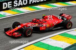Kimi Raikkonen (FIN) Ferrari SF71H. 10.11.2018. Formula 1 World Championship, Rd 20, Brazilian Grand Prix, Sao Paulo, Brazil, Qualifying Day.