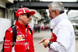 (L to R): Kimi Raikkonen (FIN) Ferrari with Beat Zehnder (SUI) Sauber F1 Team Manager. 08.11.2018. Formula 1 World Championship, Rd 20, Brazilian Grand Prix, Sao Paulo, Brazil, Preparation Day.