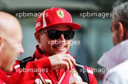 Kimi Raikkonen (FIN) Ferrari with Beat Zehnder (SUI) Sauber F1 Team Manager. 08.11.2018. Formula 1 World Championship, Rd 20, Brazilian Grand Prix, Sao Paulo, Brazil, Preparation Day.