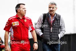 (L to R): Sergio Bondi, Ferrari Head of Logistics with Maurizio Arrivabene (ITA) Ferrari Team Principal. 08.11.2018. Formula 1 World Championship, Rd 20, Brazilian Grand Prix, Sao Paulo, Brazil, Preparation Day.