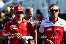 (L to R): Kimi Raikkonen (FIN) Ferrari with Beat Zehnder (SUI) Sauber F1 Team Manager. 08.06.2018. Formula 1 World Championship, Rd 7, Canadian Grand Prix, Montreal, Canada, Practice Day.