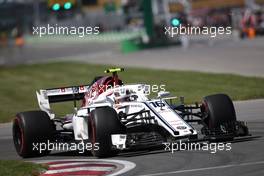 Charles Leclerc (FRA) Sauber F1 Team  08.06.2018. Formula 1 World Championship, Rd 7, Canadian Grand Prix, Montreal, Canada, Practice Day.