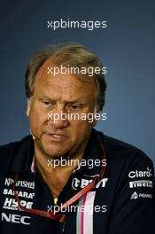 Robert Fernley (GBR) Sahara Force India F1 Team Deputy Team Principal in the FIA Press Conference. 08.06.2018. Formula 1 World Championship, Rd 7, Canadian Grand Prix, Montreal, Canada, Practice Day.