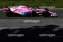 Sergio Perez (MEX) Sahara Force India F1 VJM11. 08.06.2018. Formula 1 World Championship, Rd 7, Canadian Grand Prix, Montreal, Canada, Practice Day.