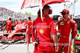 Kimi Raikkonen (FIN) Ferrari on the grid. 10.06.2018. Formula 1 World Championship, Rd 7, Canadian Grand Prix, Montreal, Canada, Race Day.