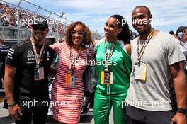 Gayle King (USA) TV Personality, on the grid. 10.06.2018. Formula 1 World Championship, Rd 7, Canadian Grand Prix, Montreal, Canada, Race Day.