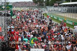 Track invasion with the fans. 10.06.2018. Formula 1 World Championship, Rd 7, Canadian Grand Prix, Montreal, Canada, Race Day.
