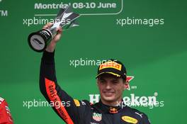3rd place Max Verstappen (NLD) Red Bull Racing RB14. 10.06.2018. Formula 1 World Championship, Rd 7, Canadian Grand Prix, Montreal, Canada, Race Day.