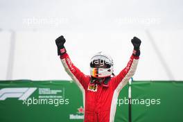 Race winner Sebastian Vettel (GER) Ferrari celebrates in parc ferme. 10.06.2018. Formula 1 World Championship, Rd 7, Canadian Grand Prix, Montreal, Canada, Race Day.