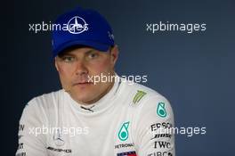 Valtteri Bottas (FIN) Mercedes AMG F1 W09 in the FIA Press Conference. 10.06.2018. Formula 1 World Championship, Rd 7, Canadian Grand Prix, Montreal, Canada, Race Day.