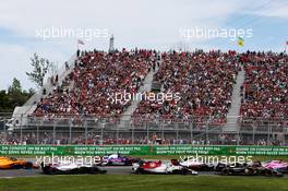 Charles Leclerc (MON) Sauber F1 Team C37 at the start of the race. 10.06.2018. Formula 1 World Championship, Rd 7, Canadian Grand Prix, Montreal, Canada, Race Day.