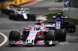 Sergio Perez (MEX) Sahara Force India F1 VJM11. 10.06.2018. Formula 1 World Championship, Rd 7, Canadian Grand Prix, Montreal, Canada, Race Day.
