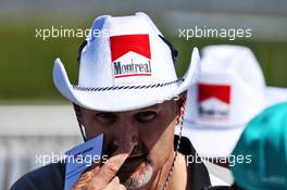 A fan with a Montreal hat. 09.06.2018. Formula 1 World Championship, Rd 7, Canadian Grand Prix, Montreal, Canada, Qualifying Day.