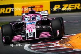 Sergio Perez (MEX) Sahara Force India F1 VJM11. 09.06.2018. Formula 1 World Championship, Rd 7, Canadian Grand Prix, Montreal, Canada, Qualifying Day.