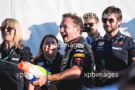 Christian Horner (GBR) Red Bull Racing Team Principal at the F1 raft race. 09.06.2018. Formula 1 World Championship, Rd 7, Canadian Grand Prix, Montreal, Canada, Qualifying Day.