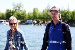 Brendon Hartley (NZL) Scuderia Toro Rosso with his wife Sarah. 10.06.2018. Formula 1 World Championship, Rd 7, Canadian Grand Prix, Montreal, Canada, Race Day.