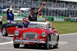 Daniel Ricciardo (AUS) Red Bull Racing on the drivers parade. 10.06.2018. Formula 1 World Championship, Rd 7, Canadian Grand Prix, Montreal, Canada, Race Day.