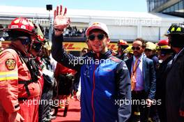 Pierre Gasly (FRA) Scuderia Toro Rosso on the drivers parade. 10.06.2018. Formula 1 World Championship, Rd 7, Canadian Grand Prix, Montreal, Canada, Race Day.