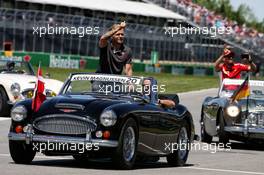 Kevin Magnussen (DEN) Haas F1 Team on the drivers parade. 10.06.2018. Formula 1 World Championship, Rd 7, Canadian Grand Prix, Montreal, Canada, Race Day.