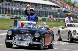 Pierre Gasly (FRA) Scuderia Toro Rosso on the drivers parade. 10.06.2018. Formula 1 World Championship, Rd 7, Canadian Grand Prix, Montreal, Canada, Race Day.